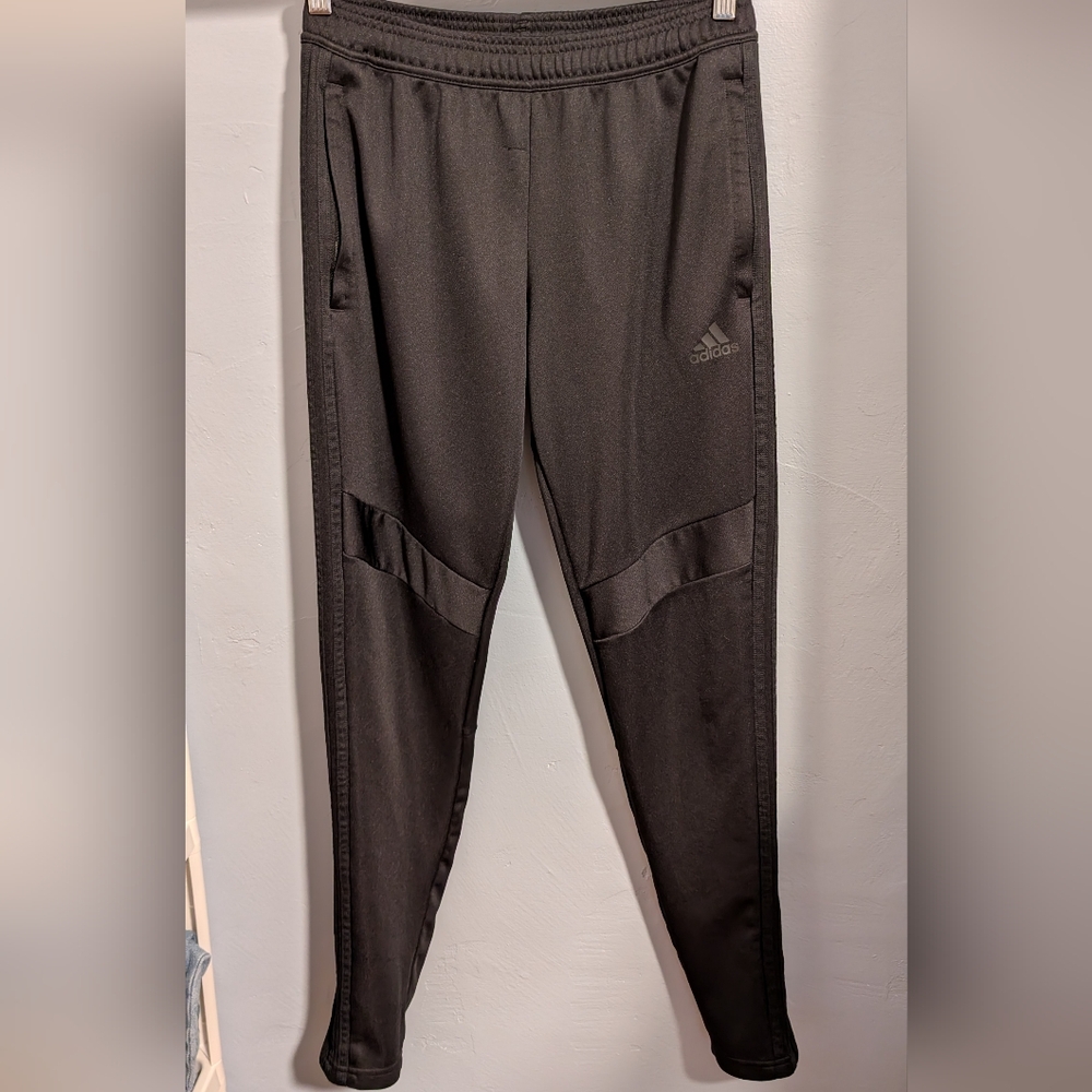 👩🏼‍🦰 Adidas Zip Ankle Black Track Pants